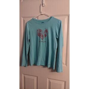 Life Is Good Let Love Grown Crusher Tshirt Women's XS, Longsleeve